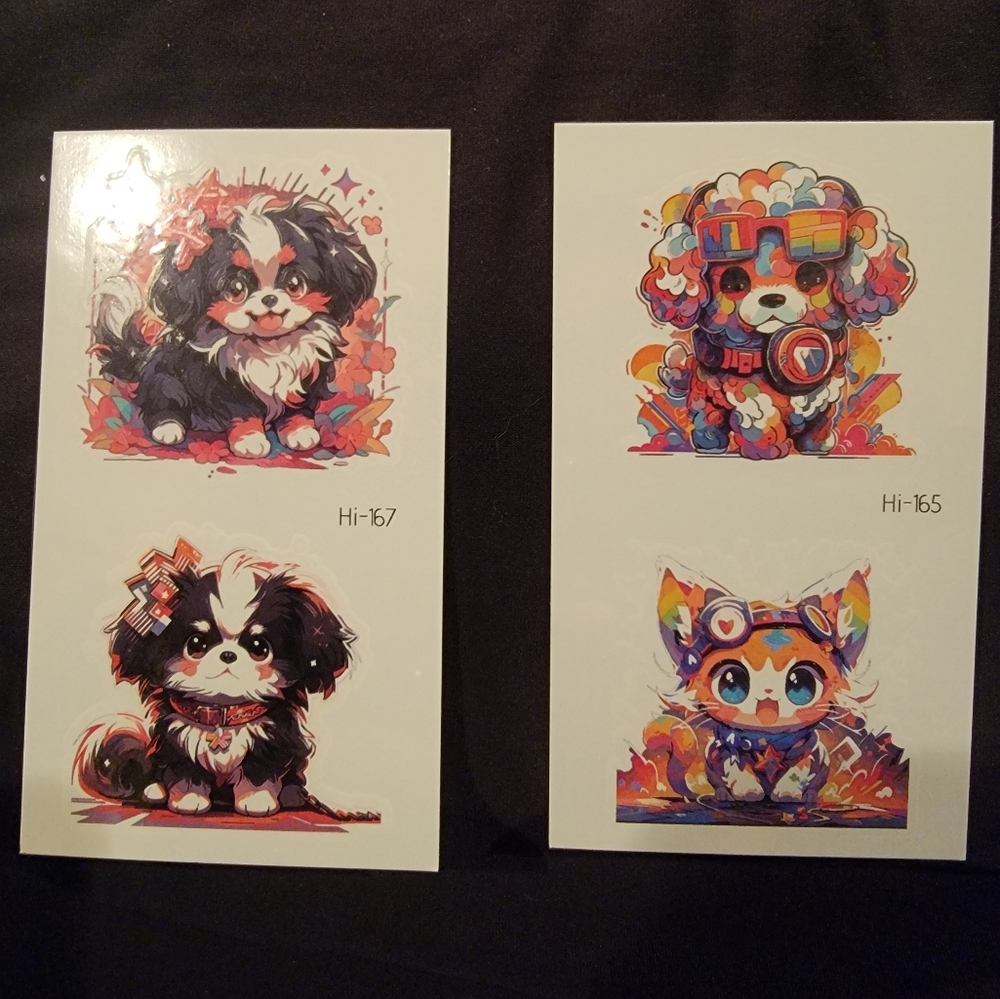 New Set Glow In The Dark Tattoos